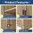 23.3 X 16.9 X 71.2 Inch Two-Door MDF Storage Cabinet With Adjustable Shelves For Bathroom, Office, And Home Organization-832770059