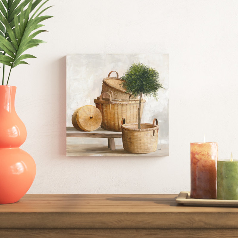 Nature morte tissée, H 12 po x l 12 po, Non, Wrapped Canvas