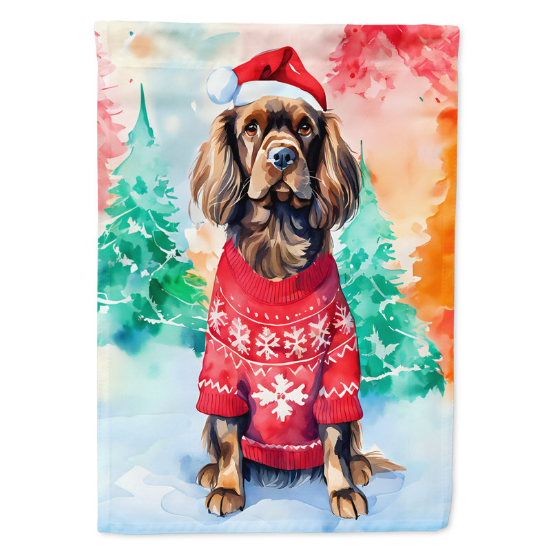 Double Sided Polyester Christmas, 40'' H x 28'' W