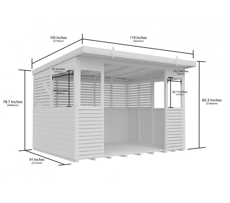 10 x 8 BBQ/Outdoor Kitchen Shelter