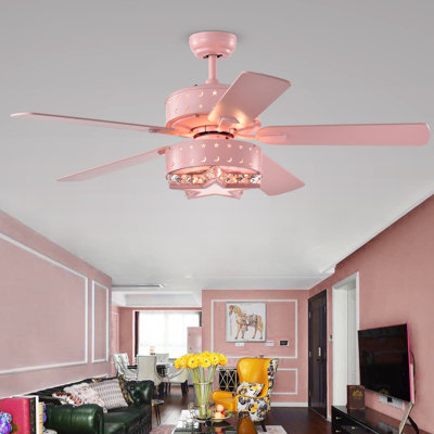 Boris 51.97 " Ceiling Fan with Light Kit