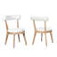 Ensemble de 2 chaises de salle à manger rembourrées modernes