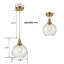 Luminaire suspendu en verre grainé