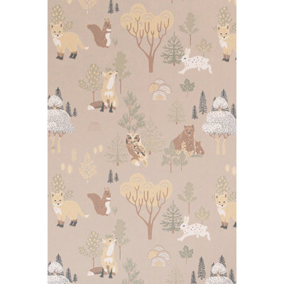 Wallpaper Deep forest soft beige
