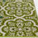Tapis floral vert vif / blanc / bleu Merdasa