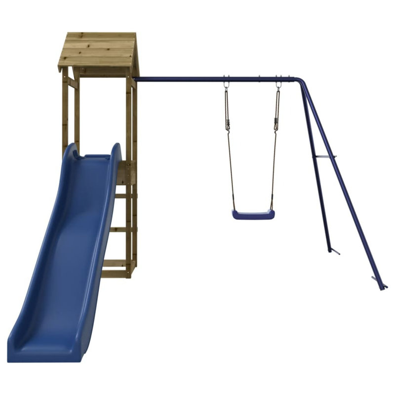 Gaitan Freeport Park Swing Set with 1 Swing(s) , 1 Slide(s), Green