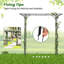 205cm W x 52cm D Metal Arbour-124678788