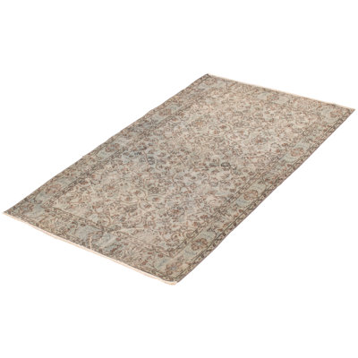 Tapis transitionnel de couleur bleu clair 3 pi 9 po x 6 pi 9 po