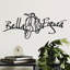 Élégant accessoire mural décoratif en métal, noir, 23,6 po x 9,8 po | 100% métal durable, épaisseur: 0,06 pouce | Conception légère à 0,4 lb | Parfait pour la décoration intérieure et les intérieurs modernes, accrocheur et élégant