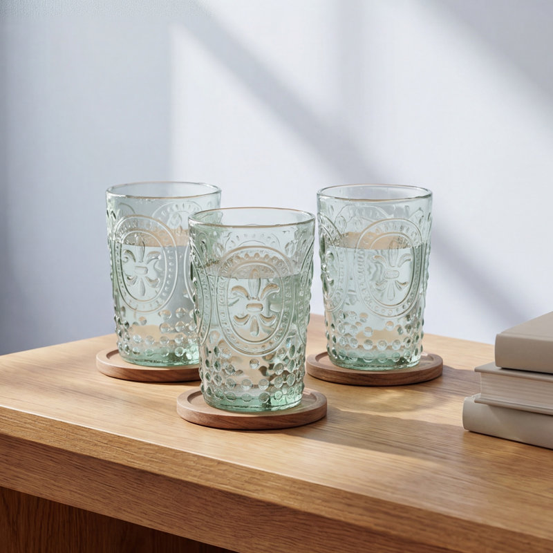 4'' H Glass Tabletop Votive Holder
