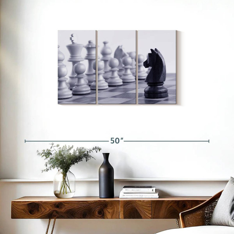 Senne Chess Game Knight, 20" H x 33" W