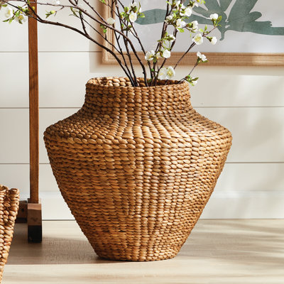 Handmade Water Hyacinth Decorative Urns & Jars