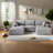 Compression Cloud Sofas, 102 Inch Corduroy Modular Modern Couch For Home