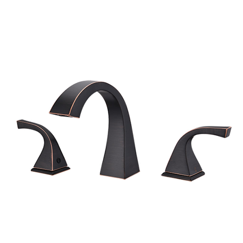 2-handle Bathroom Faucet with Drain Assembly, Brushed Nickel, Without Drain Assembly