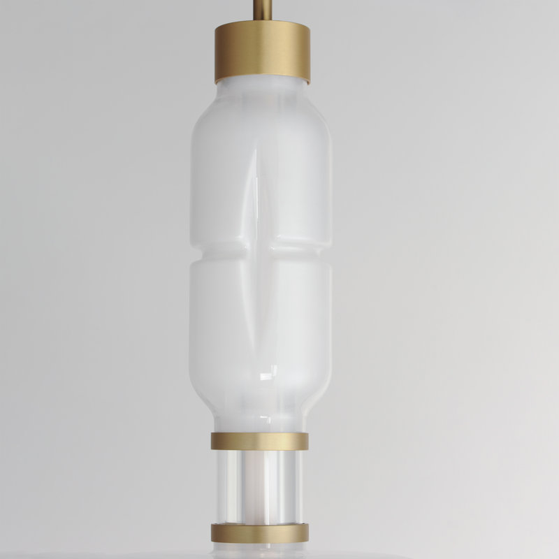 Gusto 1 - Light LED Pendant, Gold, Cloud White/Fog