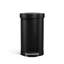 Simplehuman 45L Semi-Round Step Can with Liner Pocket, Brushed Stainless Steel-1991475888
