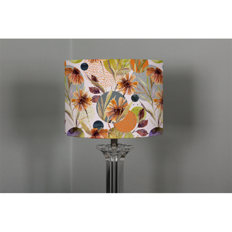 Cotton Drum Lamp Shade ( Uno ), 22cm H x 25cm W x 25cm D