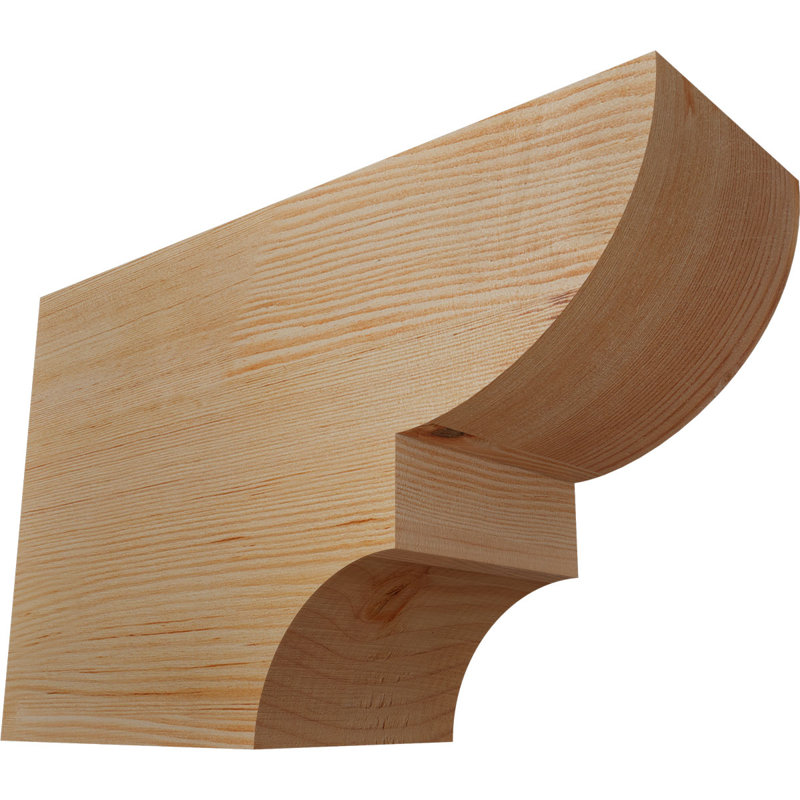 Ridgewood Smooth Rafter Tail, Douglas Fir, 10"H x 5 1/2"W x 16"L