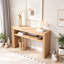 Console en bois avec tablette de rangement