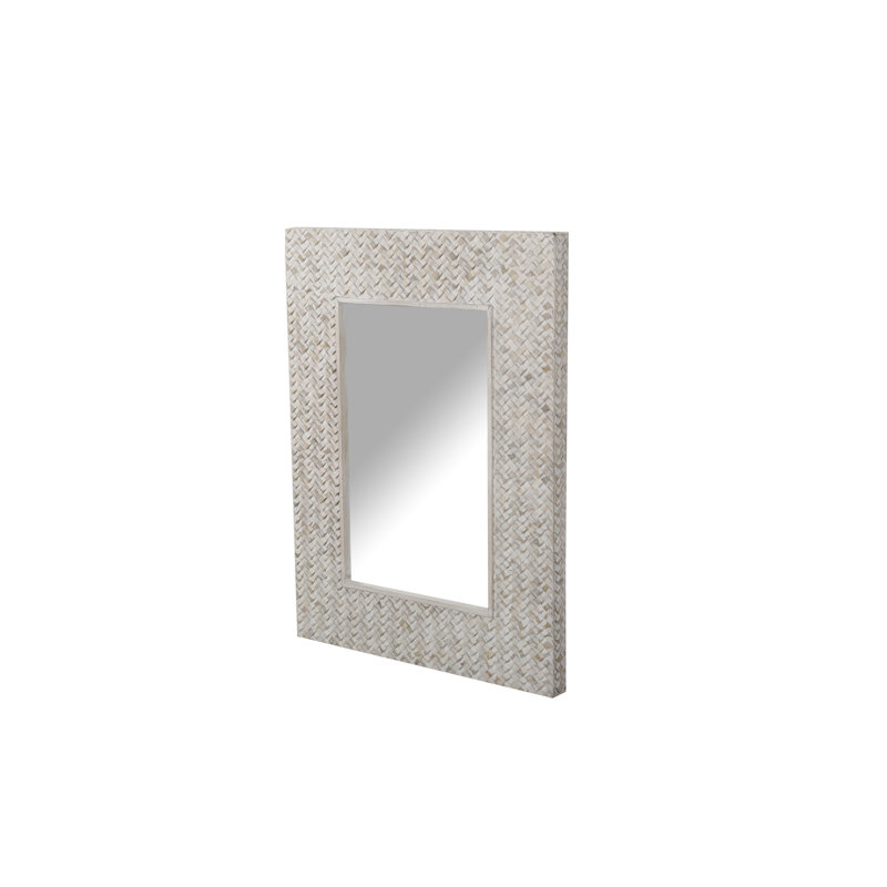 Miroir mural en bois massif Gehard