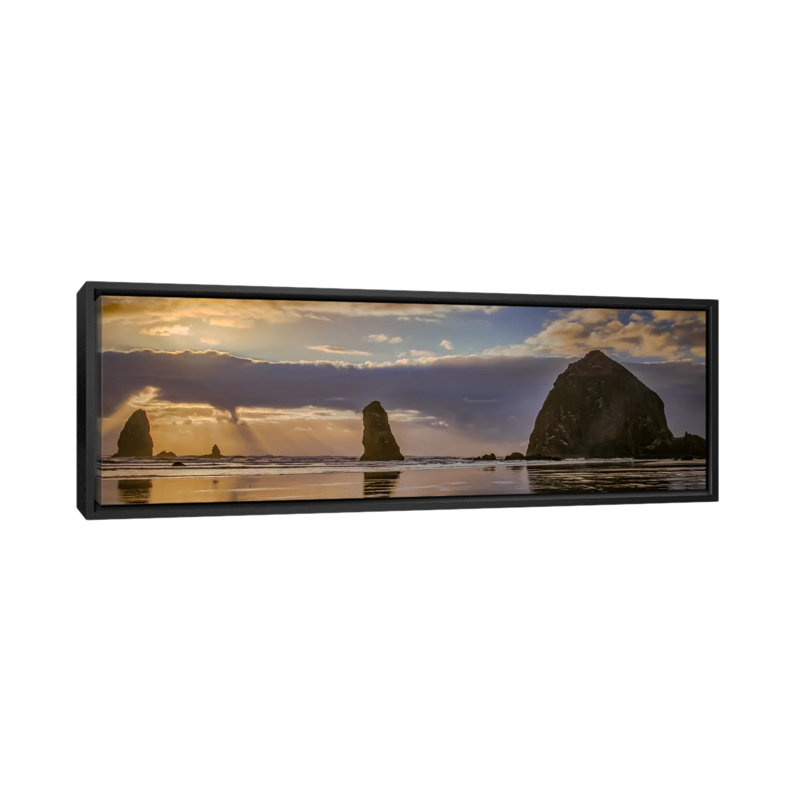 " Streaming " by Don Schwartz, 9" H x 12" W x 36" D, Black Framed Canvas
