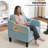 Mid-Century Accent Chairs Featuring Removable Cushions-2075942457