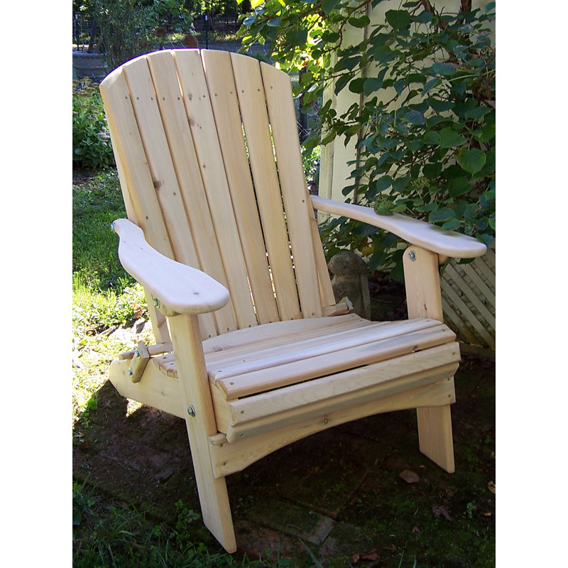 Chaise Adirondack pliante en bois massif Nyla