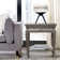 Luna Solid + Manufactured Wood End Table with Drawer in Gray