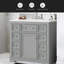 Meuble-lavabo 36 po sans lavabo, base d'armoire seulement, une armoire et six tiroirs-108206135