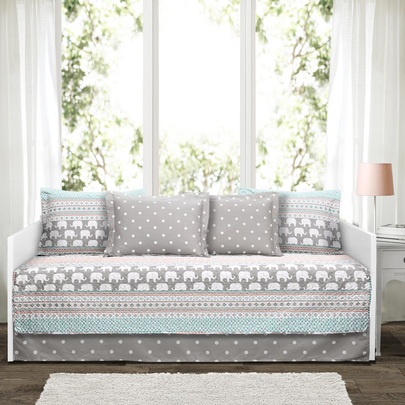 Elephant Stripe Daybed Cover Set