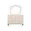 Commode capitonnée en cristal de style moderne avec 5 tiroirs et tissu en velours