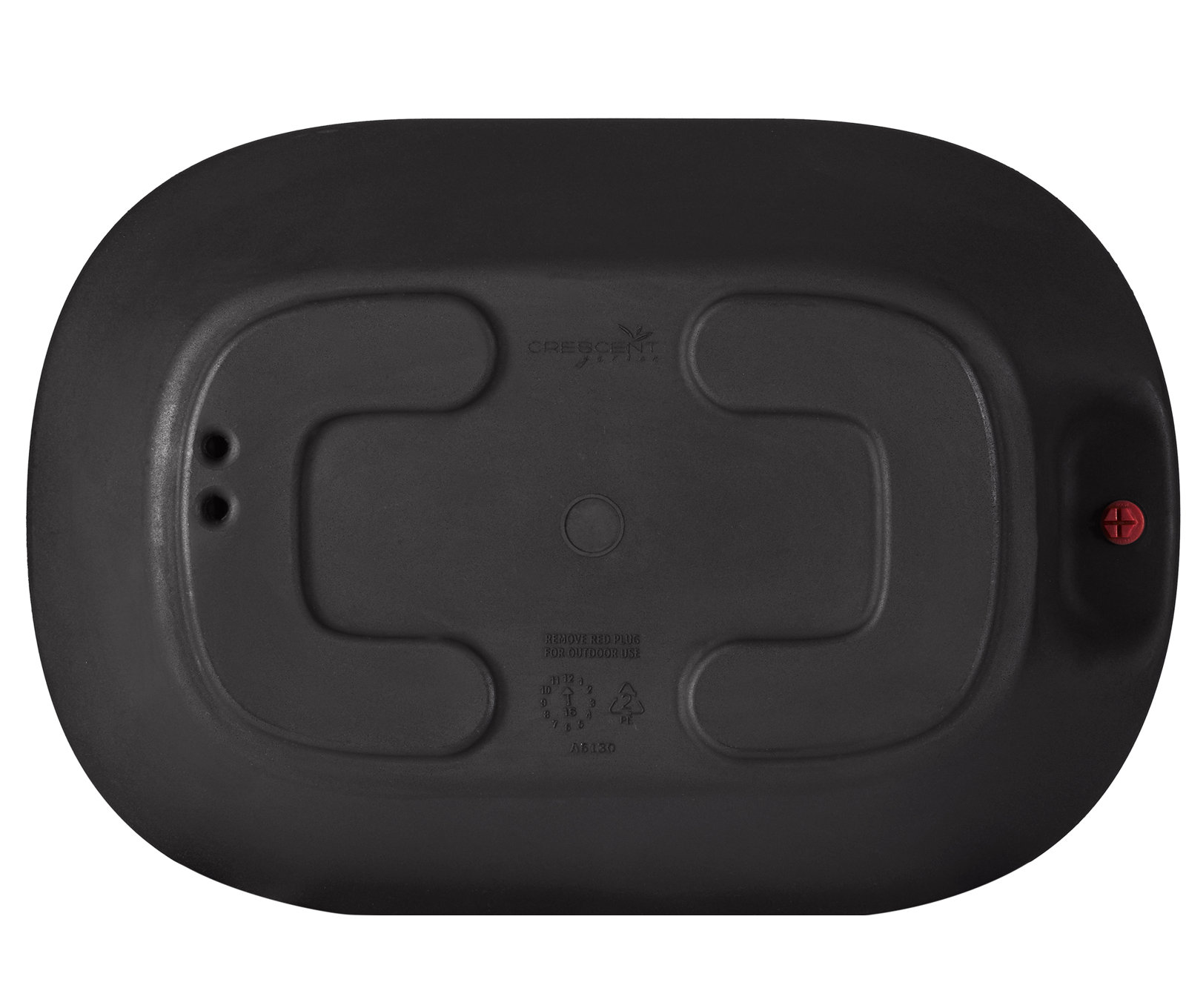 Mod Planter Box, 20" x 14" x 12"H - Mini Trough, Caviar Black