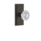 Grandeur Carré Plate Single Dummy with Versailles Crystal Door Knob
