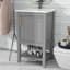 Améliorez le rangement avec un meuble-lavabo de 20 po avec évier et tablettes ouvertes-119636976