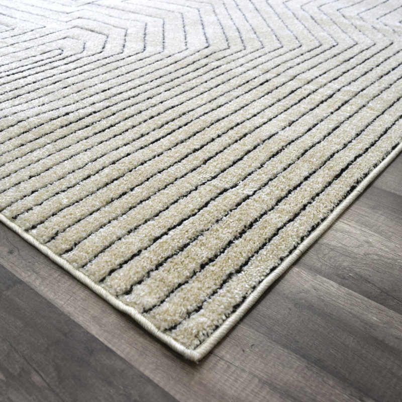 Tapis contemporain en noyer, Tapis de couloir 2 pi x 8 pi
