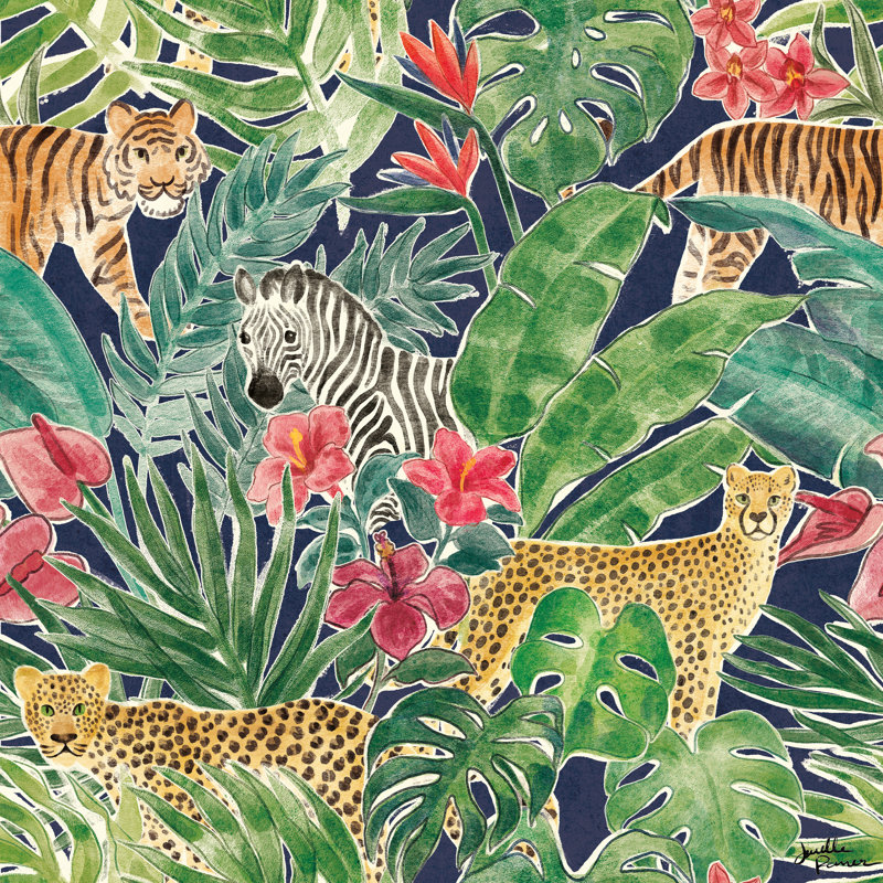 Jungle Vibes Step 01D, H 20 po x l 20 po x P 1,25 po