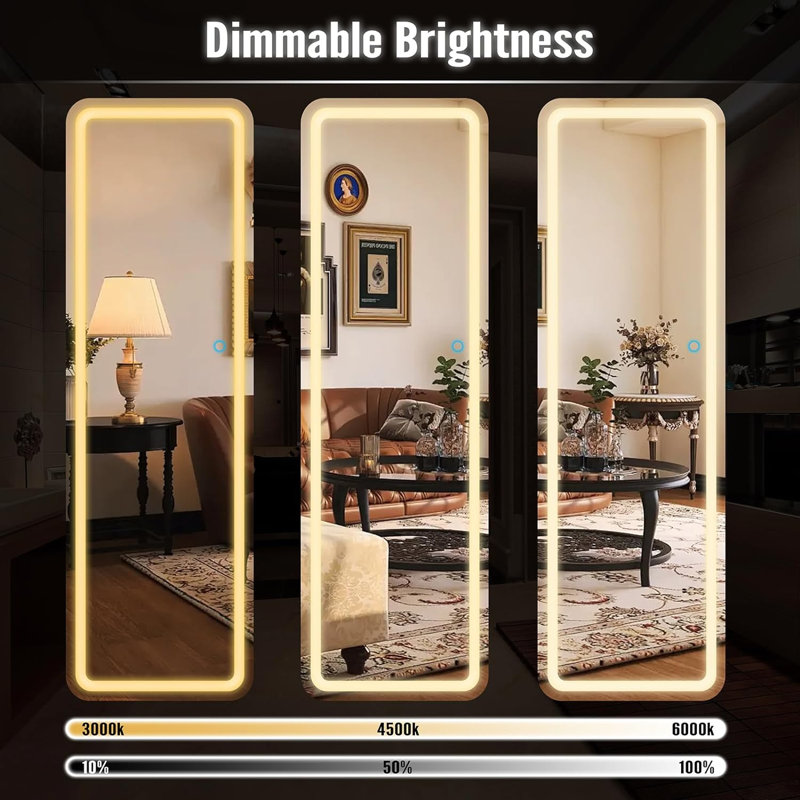 Cullyn Aluminium Frame Wall and Leaning Mirror