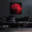 «Red Chrysanthemum On Black» par Tom Quartermaine-1872545883