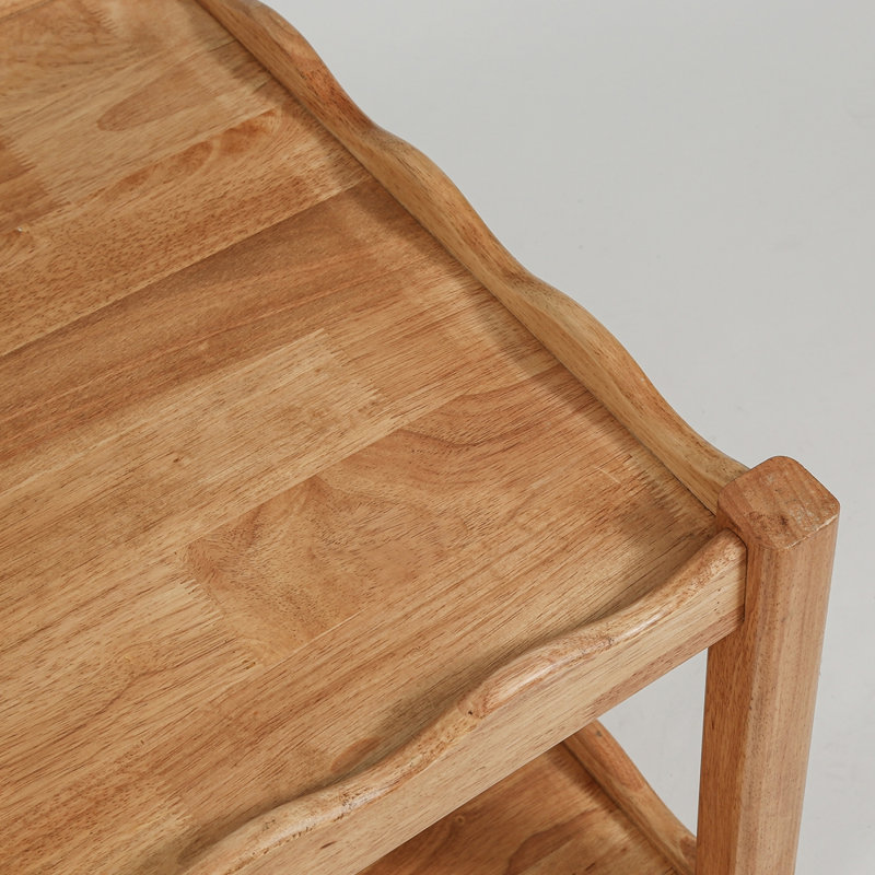Table basse moderne à 2 niveaux pour meubles de salon, H 18,1 po x L 43,3 po x l 23,6 po, Gris