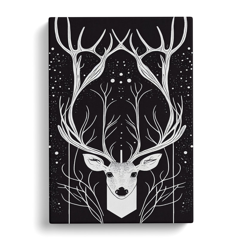Deer Abstract Design Vol.3 - Wrapped Canvas, 50cm H x 35cm W x 3cm D