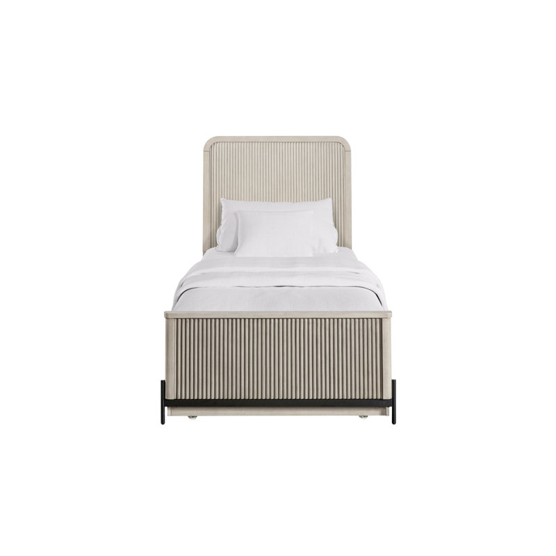 Lit gigogne double Taupe