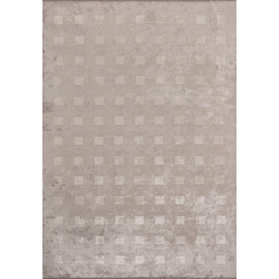 Servat Rectangle Geometric Cotton and Viscose Indoor / Outdoor Area Rug