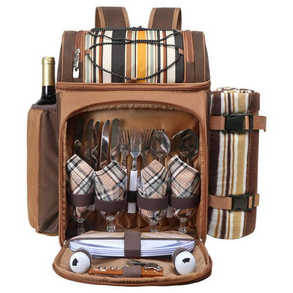 Picnic Party Champagne Beer Bottle Carrier Tote PU Gift Leather