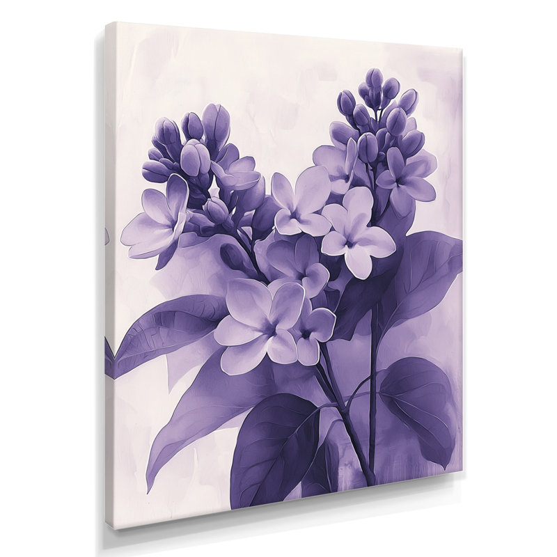 Britany - Floral Wall Art Prints, H 20 po x l 12 po, Toile tendue, Ne s’applique pas