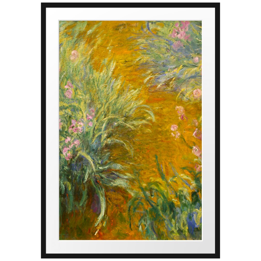 Gerahmter Kunstdruck Path Through the Irises von Claude Monet