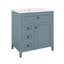 Meuble-lavabo de 30 pouces avec lavabo, armoire de salle de bain avec 3 tiroirs et tiroir basculant, rangement pour porte et tablette réglable-1232587974