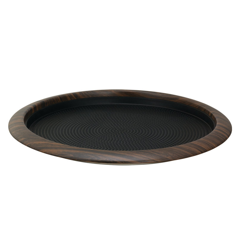 Stainless Steel Removable Insert Serving Tray, Brown