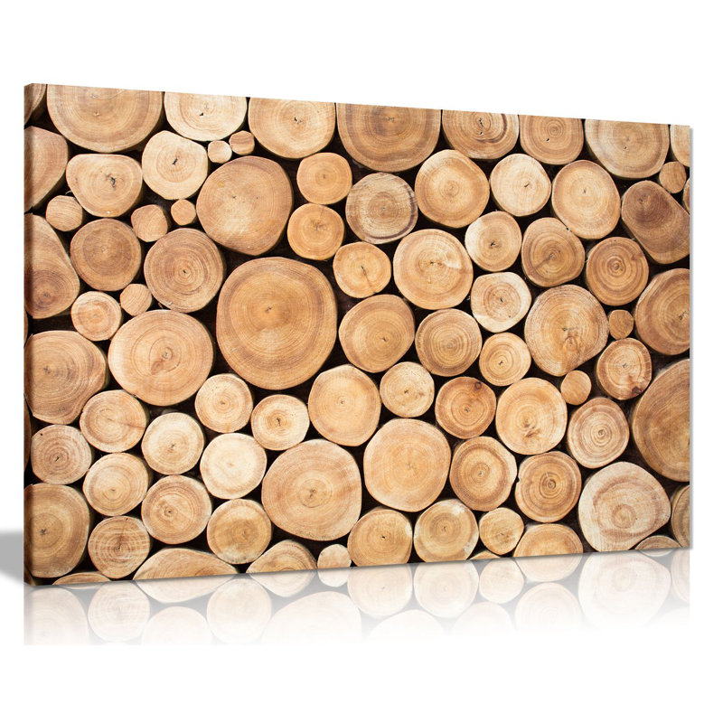 Wood Logs - Wrapped Canvas Print, 41cm H x 61cm W