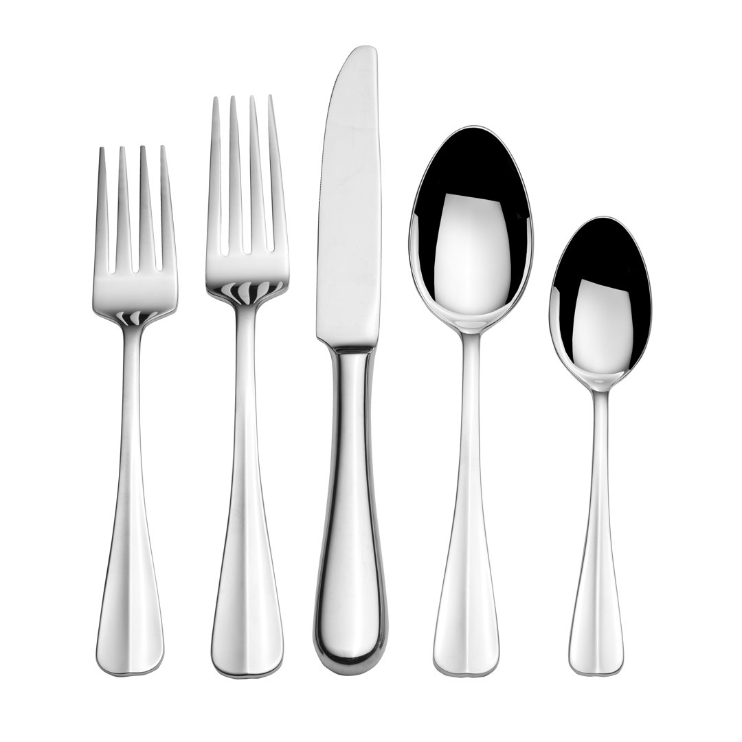 Wallace Riggs 20-Piece 18/10 Stainless Steel Flatware Set, Service For 4 Wallace