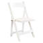 Chaises pliantes peu encombrantes (4 pièces) - Coussin beige confortable et tablette blanche 4 pièces en bois massif facile à plier, design-121264374